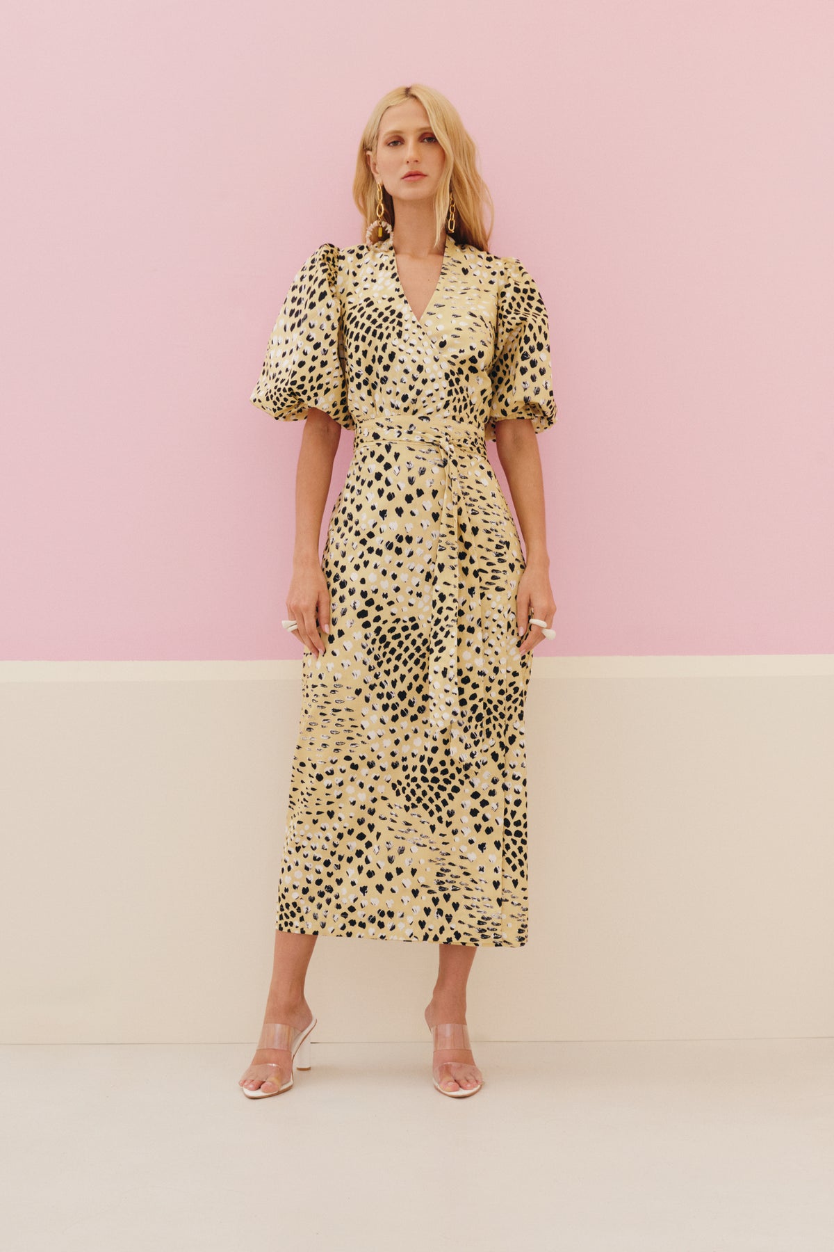Vestido Midi Envelope Midi Cardume de Amor em Tricoline