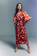 Vestido Mangão Pois Derretido em Tricoline